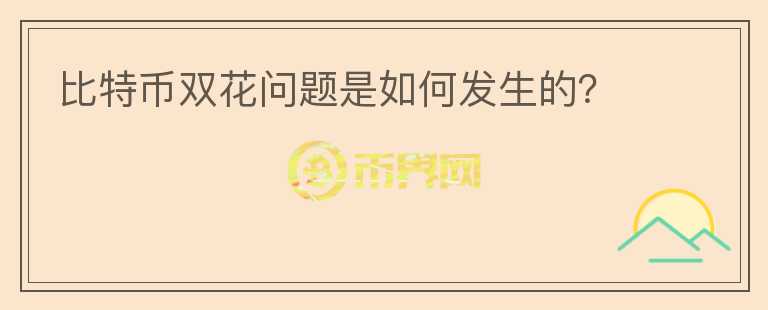 比特幣雙花問題是如何發(fā)生的？
