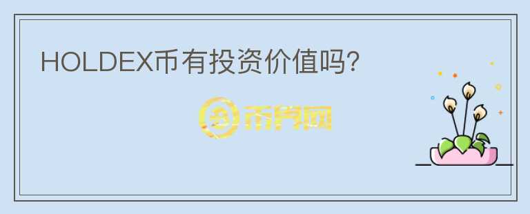HOLDEX幣有投資價值嗎？