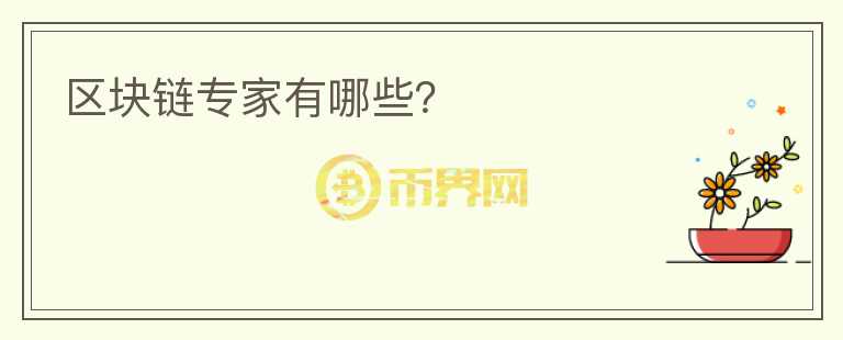 區(qū)塊鏈專家有哪些？