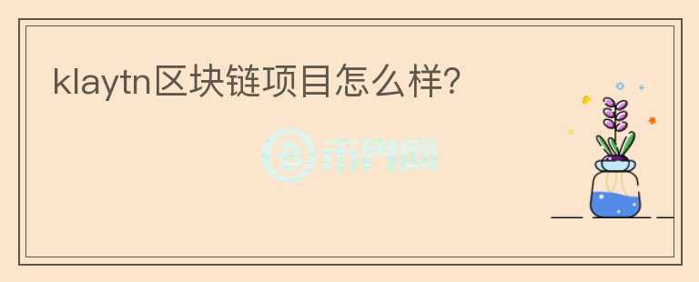 klaytn區(qū)塊鏈項(xiàng)目怎么樣？
