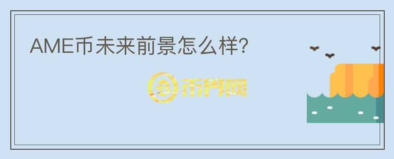 AME幣未來前景怎么樣？