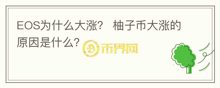 EOS為什么大漲？ 柚子幣大漲的原因是什么？