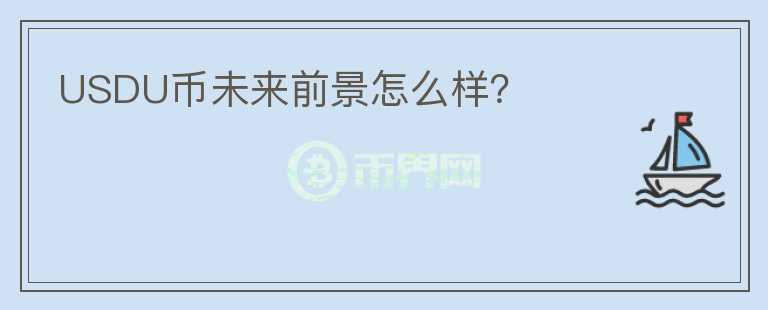 USDU幣未來前景怎么樣？