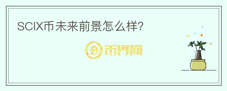 SCIX幣未來前景怎么樣？