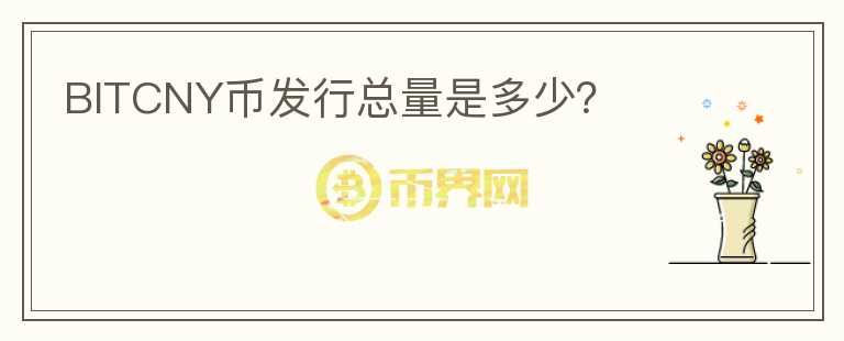 BITCNY幣發(fā)行總量是多少？
