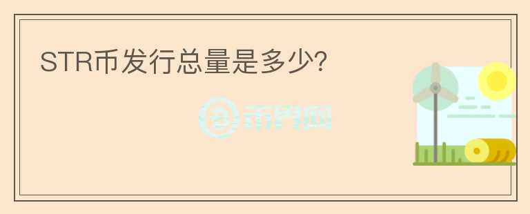 STR幣發(fā)行總量是多少？