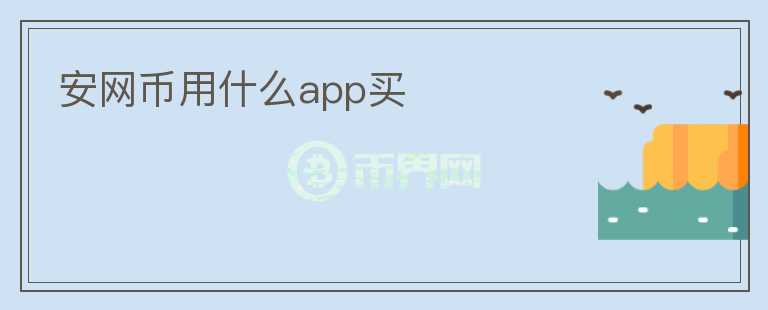 安網(wǎng)幣用什么app買