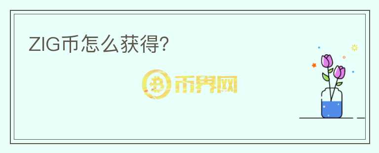 ZIG幣怎么獲得？