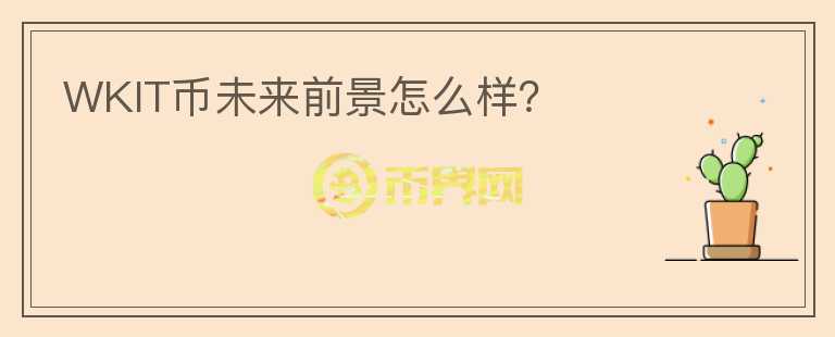 WKIT幣未來前景怎么樣？