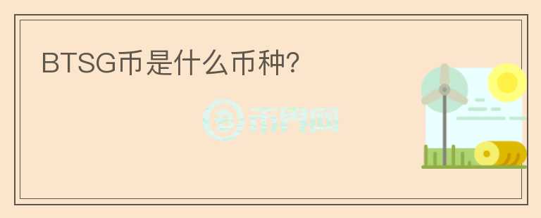 BTSG幣是什么幣種？