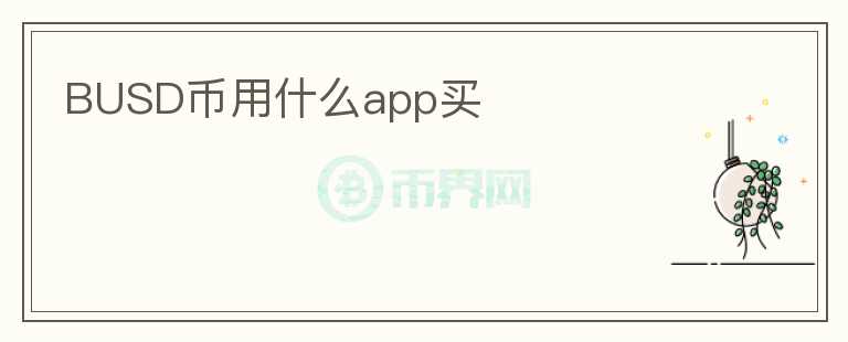 BUSD幣用什么app買