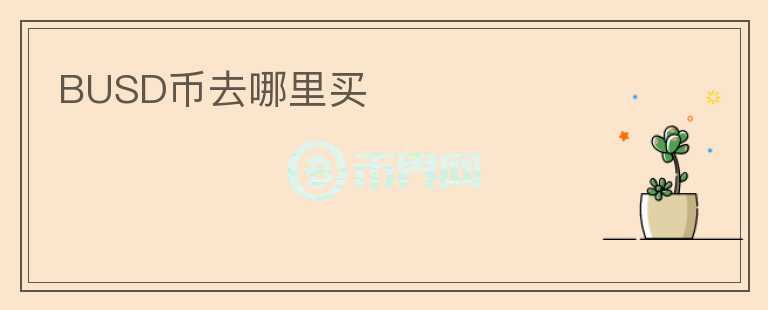 BUSD幣去哪里買
