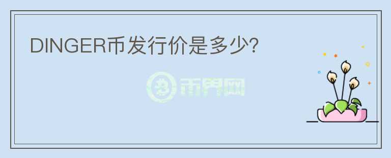 DINGER幣發(fā)行價是多少？
