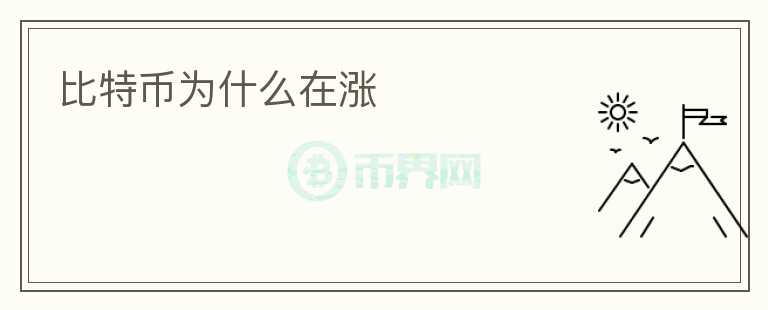 比特幣為什么在漲