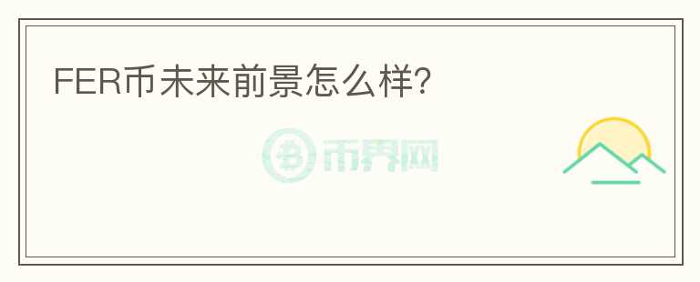 FER幣未來前景怎么樣？