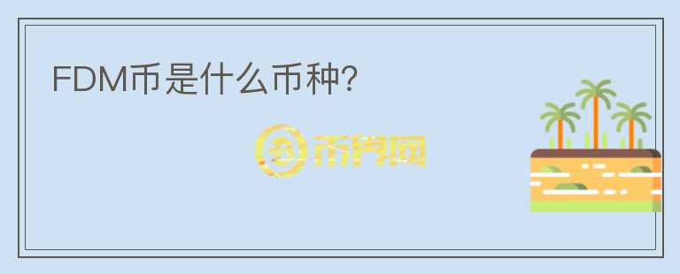 FDM幣是什么幣種？