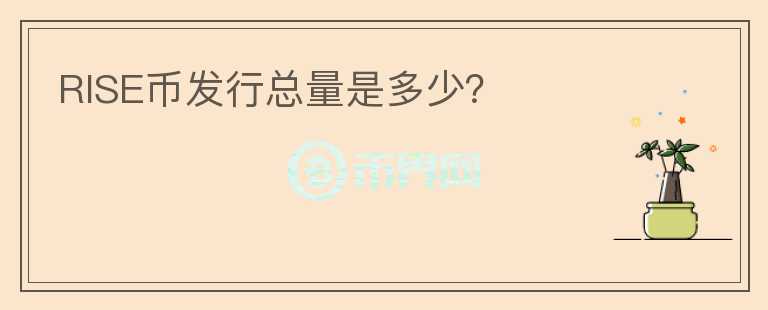 RISE幣發(fā)行總量是多少？