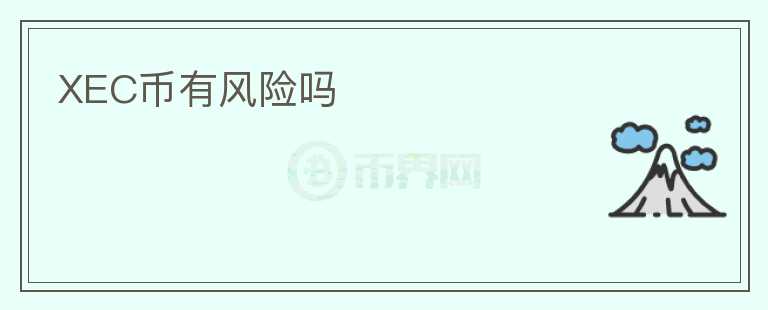 XEC幣有風(fēng)險(xiǎn)嗎