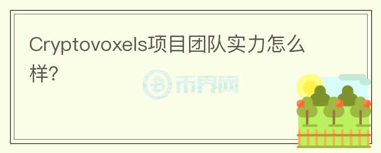 Cryptovoxels項(xiàng)目團(tuán)隊(duì)實(shí)力怎么樣？