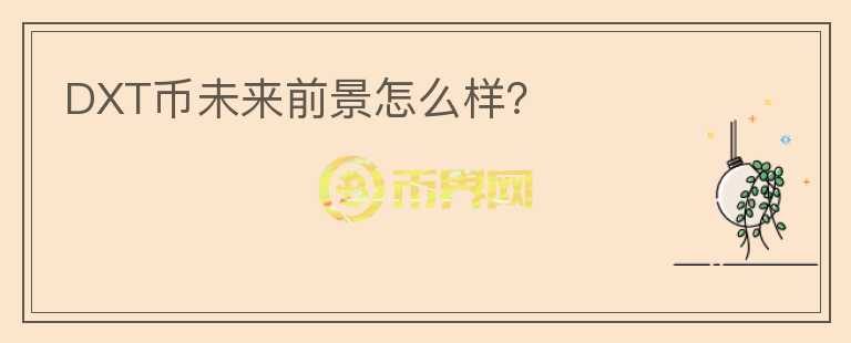 DXT幣未來前景怎么樣？