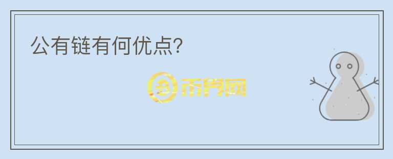 公有鏈有何優(yōu)點(diǎn)？
