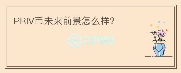 PRIV幣未來(lái)前景怎么樣？