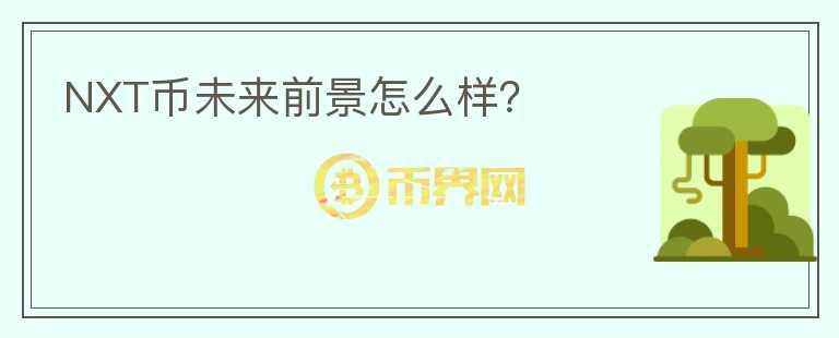 NXT幣未來前景怎么樣？