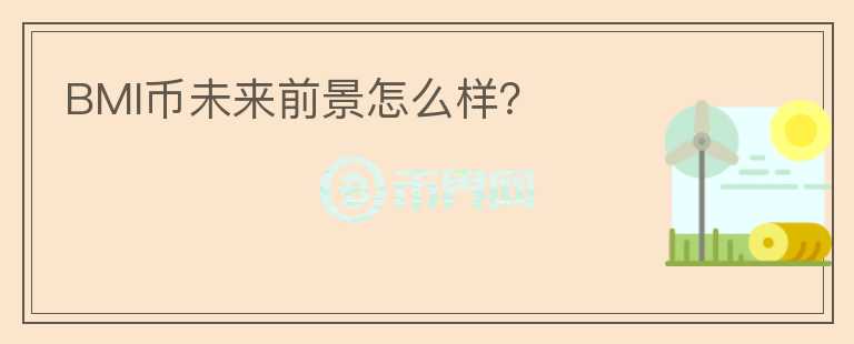 BMI幣未來前景怎么樣？