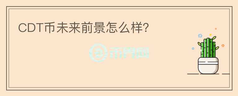 CDT幣未來前景怎么樣？