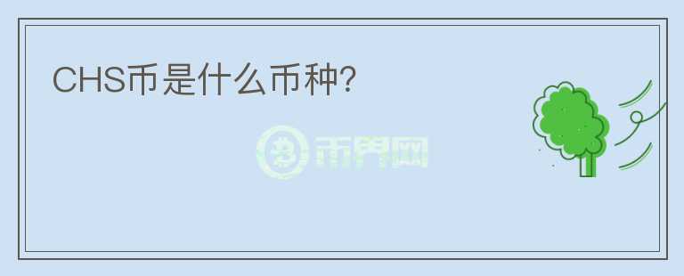 CHS幣是什么幣種？