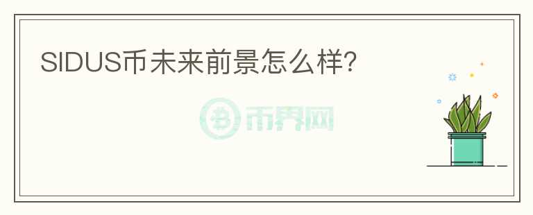 SIDUS幣未來前景怎么樣？