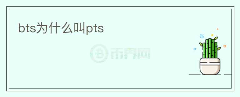 bts為什么叫pts