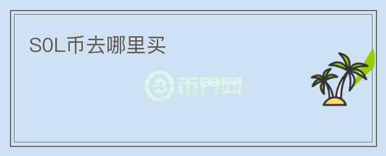 S0L幣去哪里買