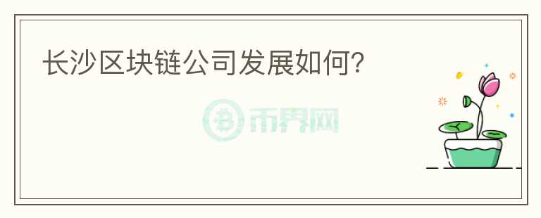 長沙區(qū)塊鏈公司發(fā)展如何？