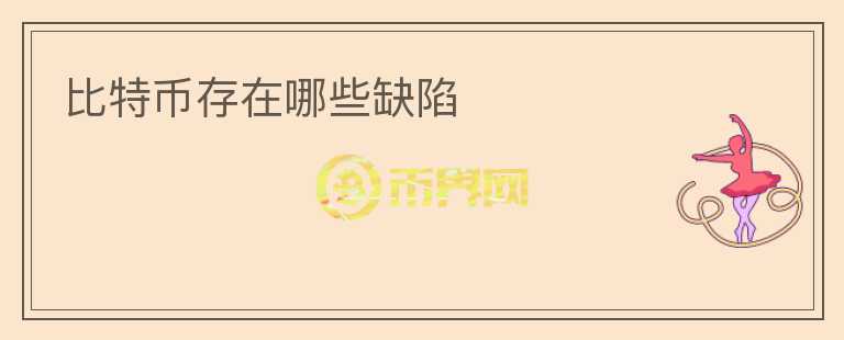 比特幣存在哪些缺陷