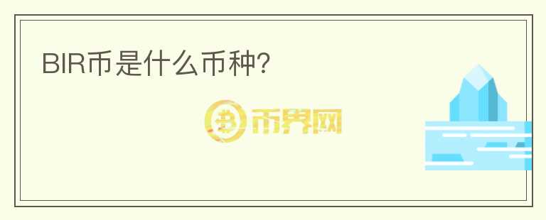 BIR幣是什么幣種？