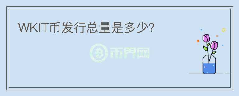 WKIT幣發(fā)行總量是多少？