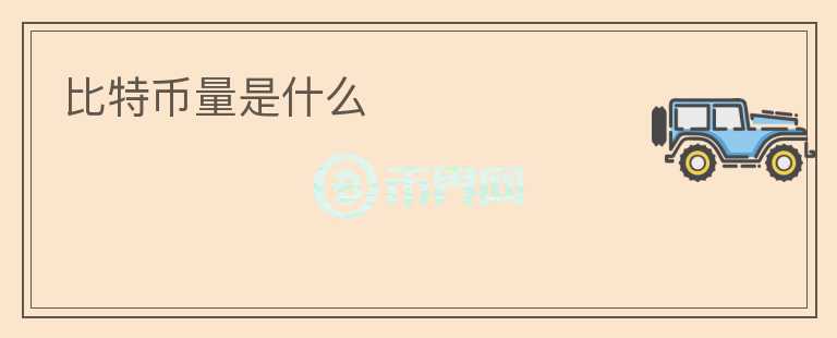 比特幣量是什么