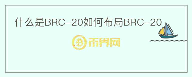 什么是BRC-20如何布局BRC-20