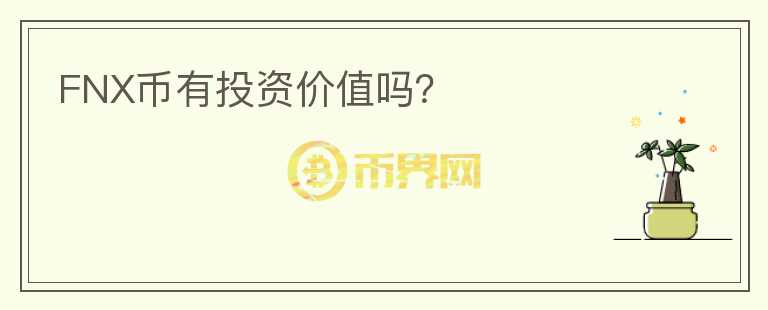 FNX幣有投資價值嗎？