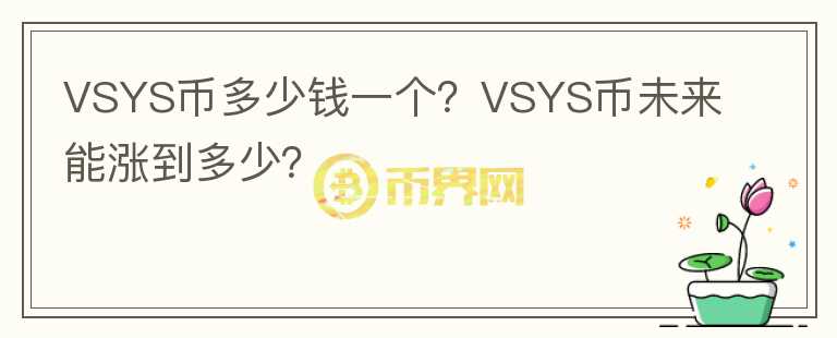 VSYS幣多少錢一個(gè)？VSYS幣未來(lái)能漲到多少？