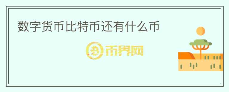 數(shù)字貨幣比特幣還有什么幣