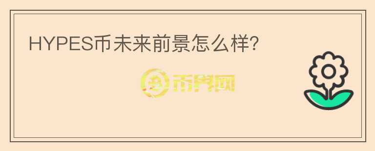 HYPES幣未來前景怎么樣？
