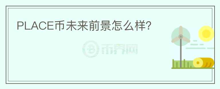 PLACE幣未來前景怎么樣？