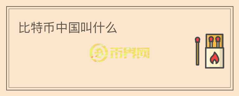 比特幣中國叫什么