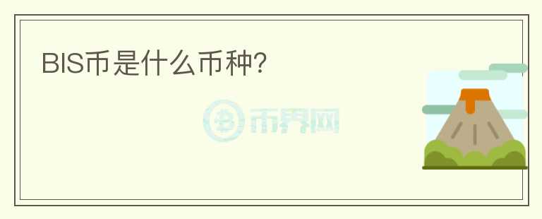 BIS幣是什么幣種？