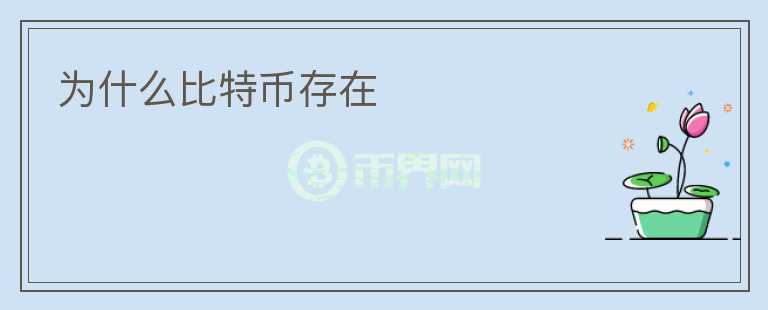 為什么比特幣存在