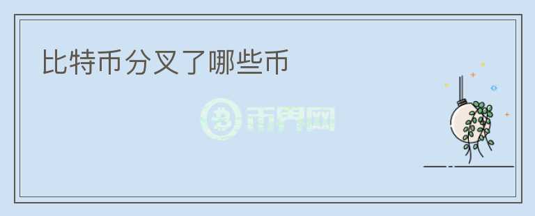 比特幣分叉了哪些幣