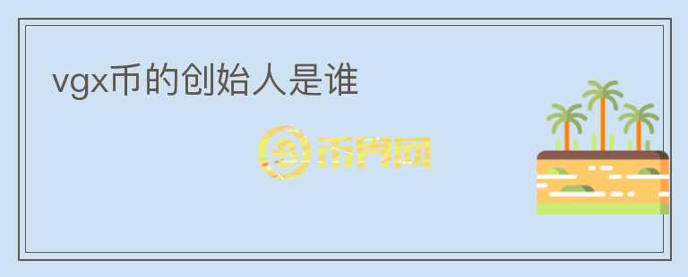 vgx幣的創(chuàng)始人是誰