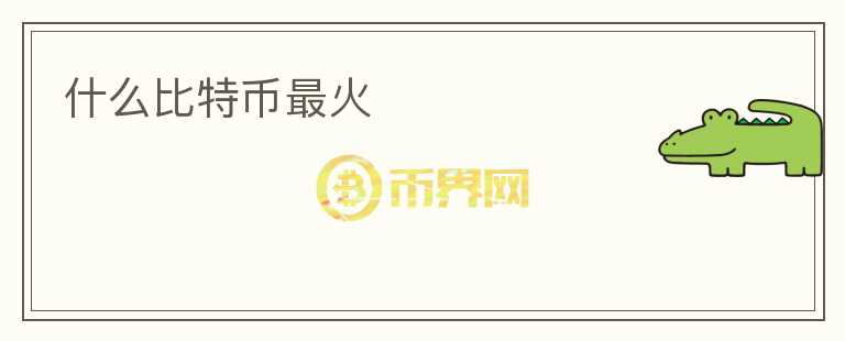 什么比特幣最火